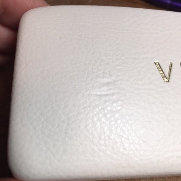 Versace Designer Eyeglass/Sunglass Case -Gold Letter Clamshell Hard Case White - Picture 5 of 7